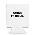 Drink It Cold Snob Sleeve: front (v3 gray handle)