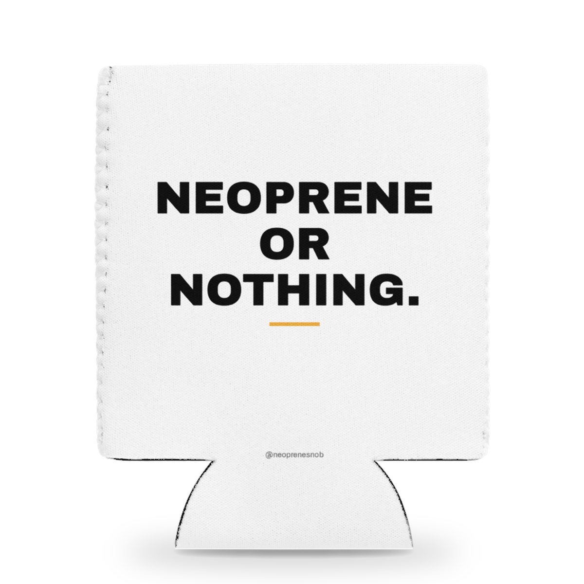 Neoprene or Nothing Snob Sleeve: front (v3 gray handle)
