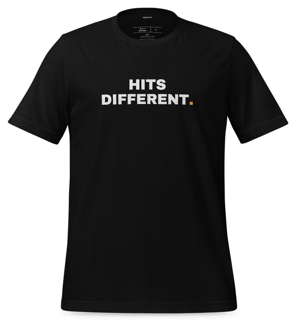 Hits different Tee (Black)